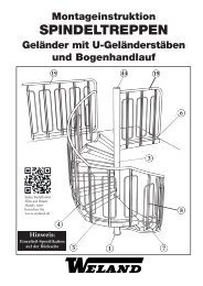 Montageinstruktion SPINDELTREPPEN Geländer ... - Weland GmbH