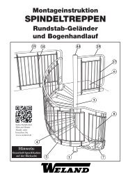 Montageinstruktion SPINDELTREPPEN Rundstab ... - Weland GmbH