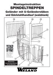 Montageinstruktion SPINDELTREPPEN ... - Weland GmbH
