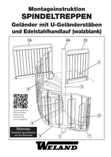 Montageinstruktion SPINDELTREPPEN ... - Weland GmbH