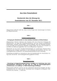 Aus dem Gemeinderat - Wellendingen