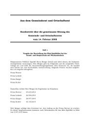 Aus dem Gemeinderat und Ortschaftsrat - Wellendingen