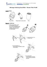 Montage Anleitung Duschfilter - Shower Filter Pro6K - Wellondo