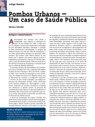 Pombos Urbanos - um Caso de Saúde Pública - SBCC