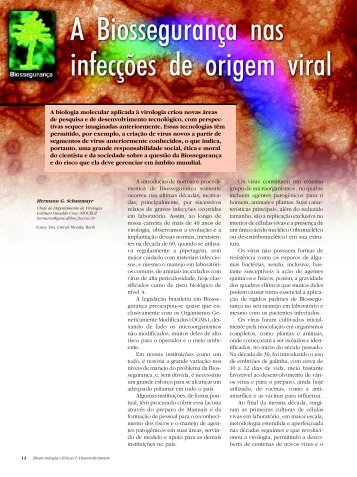 A biologia molecular aplicada à virologia criou ... - Biotecnologia