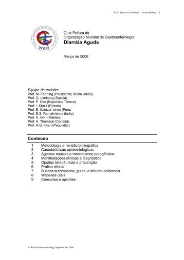 Diarréia Aguda - World Gastroenterology Organisation