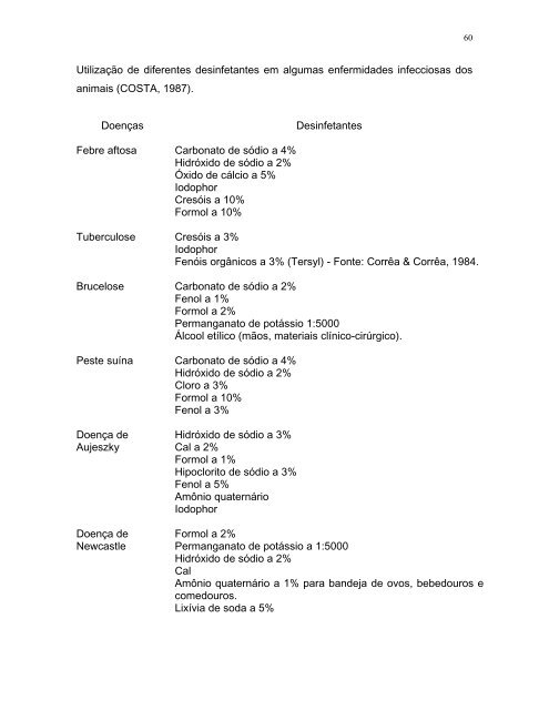 DESINFECO E DESINFETANTES - Faculdade de Medicina ...