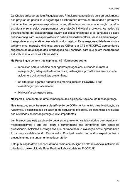 Procedimentos para a manipulação de microrganismos ... - IFSC