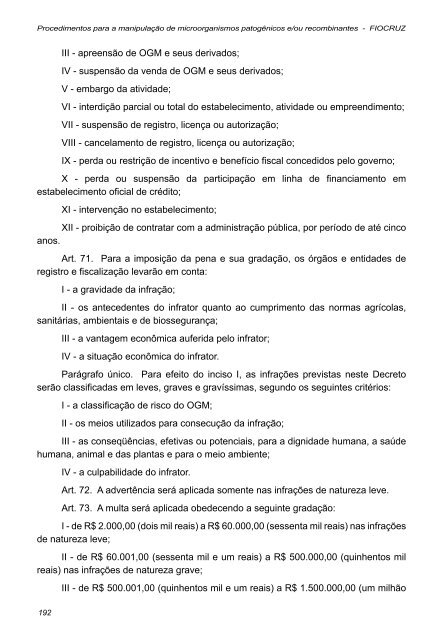 Procedimentos para a manipulação de microrganismos ... - IFSC