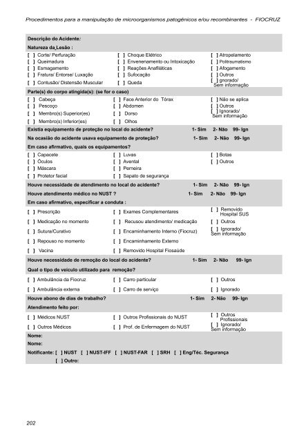 Procedimentos para a manipulação de microrganismos ... - IFSC