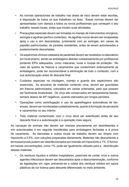 Procedimentos para a manipulação de microrganismos ... - IFSC