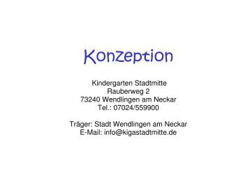 Konzeption - Stadt Wendlingen