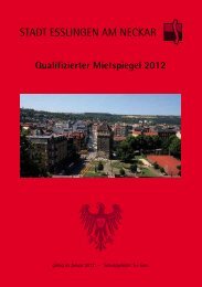 Mietspiegel Esslingen 2012