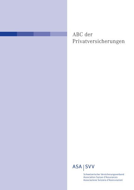 ABC der Privatversicherungen (