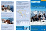 Unsere beliebten Schneeschuhtouren mit - Weissenberge
