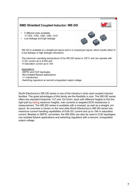 Wurth Elelctronics Product Training Module about coupled inductors ...