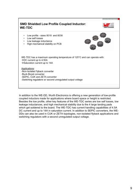 Wurth Elelctronics Product Training Module about coupled inductors ...