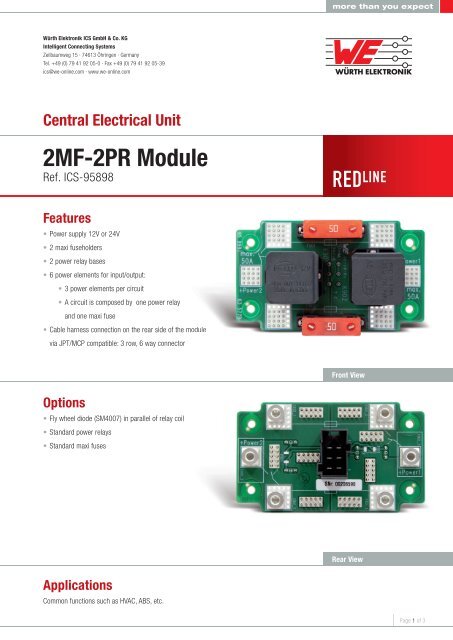 2MF-2PR Module - Würth Elektronik