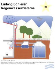 Broschüre Regenwasserzisterne - Ludwig Schierer