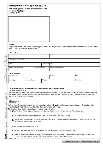 Hundehaltung (Anzeige großer Hund) (PDF)