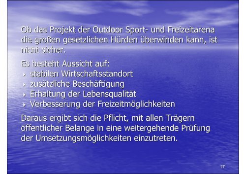 Projekt Outdoor Sport- und Freizeitarena - Stadt Wermelskirchen