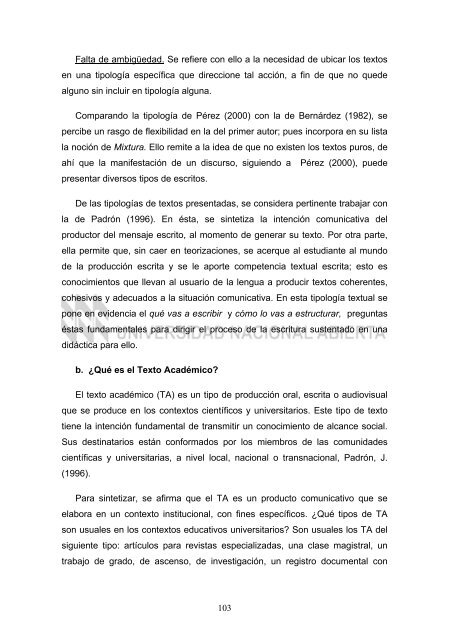 texto completo - Biblioteca Digital UNA - Universidad Nacional Abierta