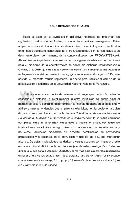 texto completo - Biblioteca Digital UNA - Universidad Nacional Abierta