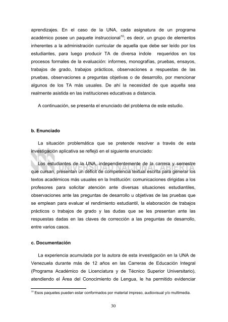 texto completo - Biblioteca Digital UNA - Universidad Nacional Abierta