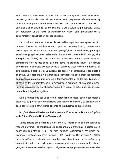 texto completo - Biblioteca Digital UNA - Universidad Nacional Abierta