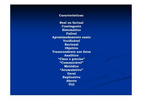 Ciência e Conhecimento Científico - UFSM