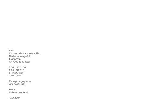 L'assureur des transports publics - VVST Basel