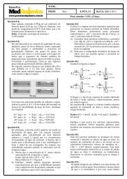 LISTA 11 PROF: Alex DATA: 24/11/2011 Para estudar: UFG (2 fase)