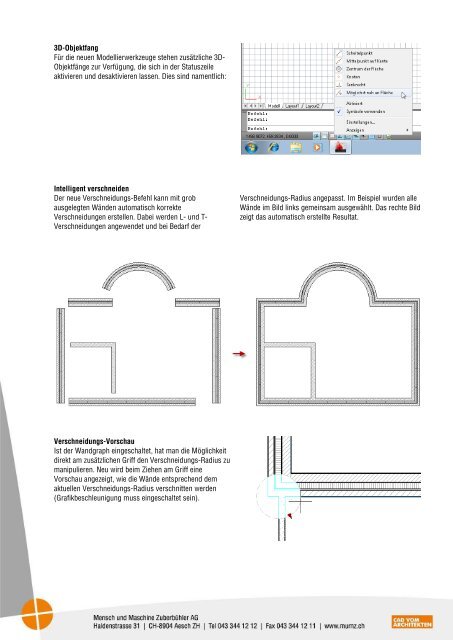 Was ist neu in MuM Top+ und AutoCAD Architecture 2011