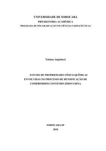 Estudo de propriedades físico-químicas envolvidas no processo