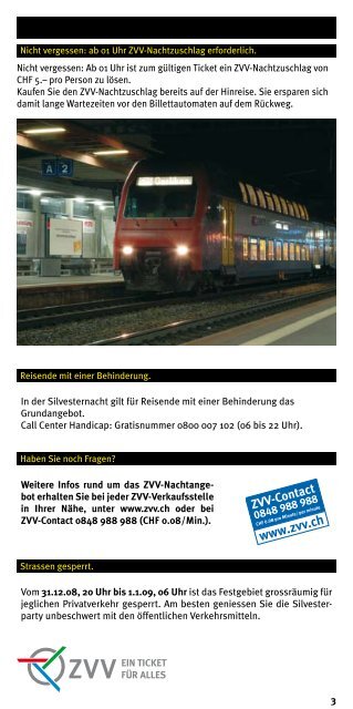 ZVV Borschüre Silvesterzauber