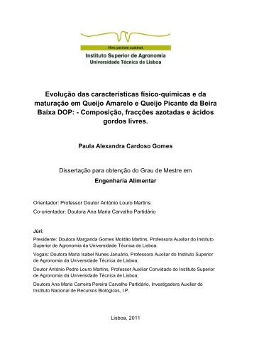 Evolução das características físico-químicas e da maturação