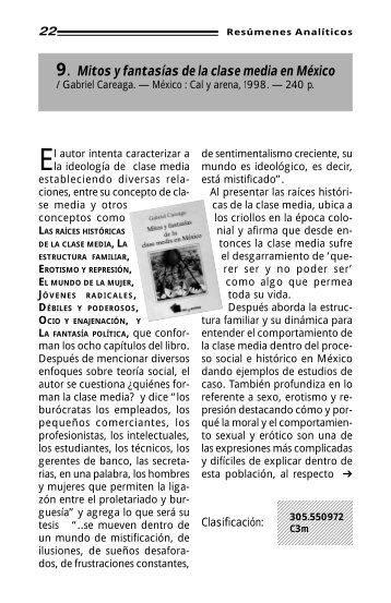 Mitos y fantasías de la clase media en México - Biblioteca Digital ...