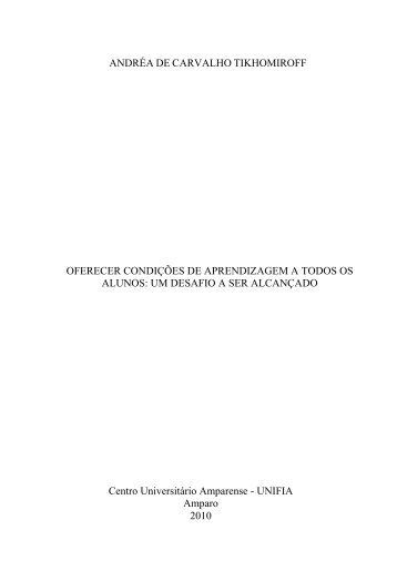 Oferecer condições de aprendizagem a todos os alunos