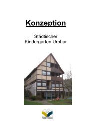 Konzeption Kindergarten Urphar - Stadt Wertheim