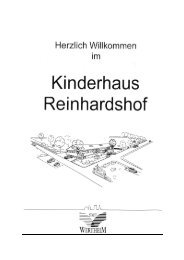 Konzeption Kinderhaus Reinhardshof - Stadt Wertheim