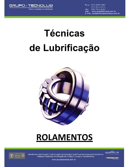 Técnicas de Lubrificação ROLAMENTOS - Mundo Mecânico