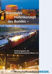 Nationales Hafenkonzept des Bundes - Wirtschaftsverband Weser e.V.
