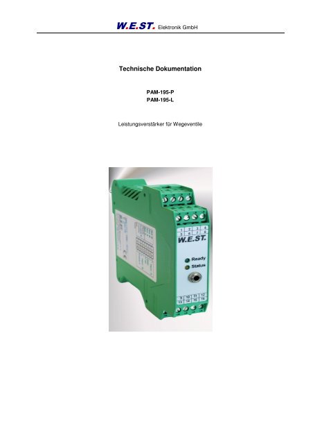 PAM-195-*-1121 - W.E.ST. Elektronik GmbH