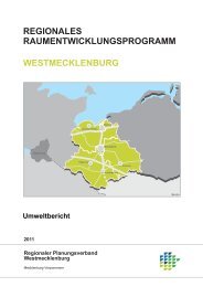 Umweltbericht - Regionaler Planungsverband Westmecklenburg