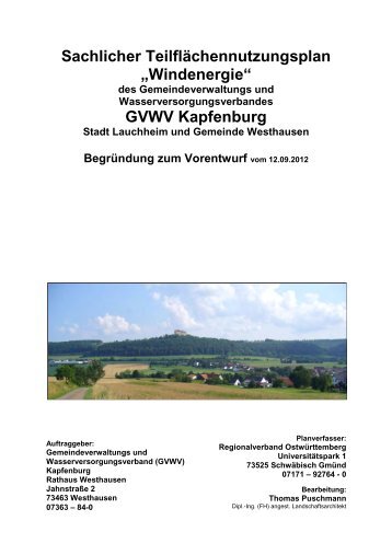 Begründung zum Vorentwurf (ca. 1,5 MB) - Westhausen