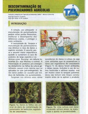 Descontaminação de Pulverizadores Agrícolas