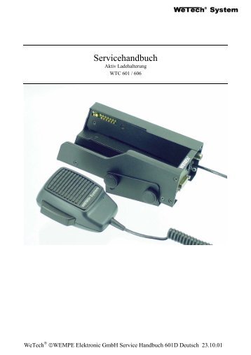 Service Manual - WeTech® System