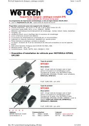 Supports de chargeur, catalogue complet (FR) www.wetech.de ...