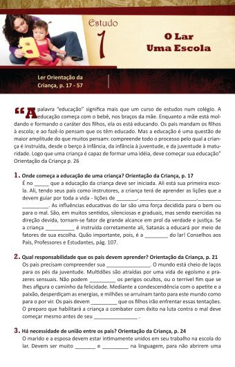 Guia de Estudos do livro - Orientação da Criança