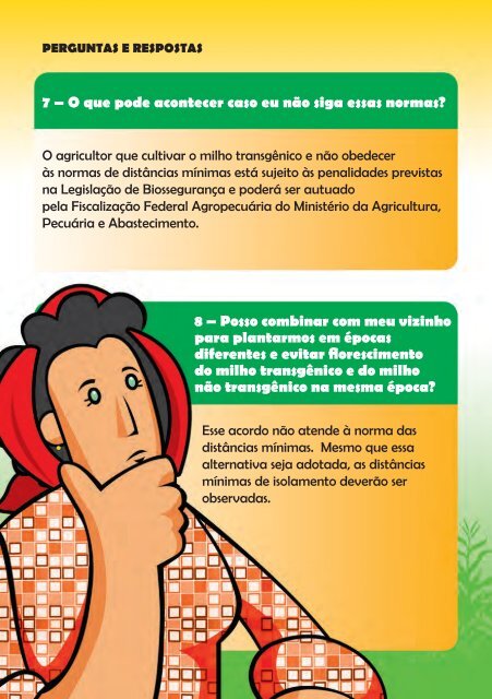 MILHO TRANSGÊNICO Distâncias Mínimas de Isolamento - Monsanto